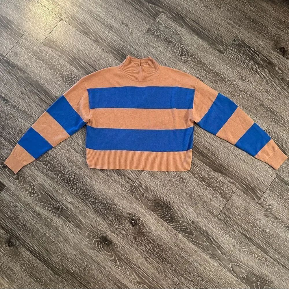 Everlane Luxe Merino Turtleneck in Sahara Lapis